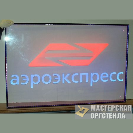 световая панель из оргстекла
